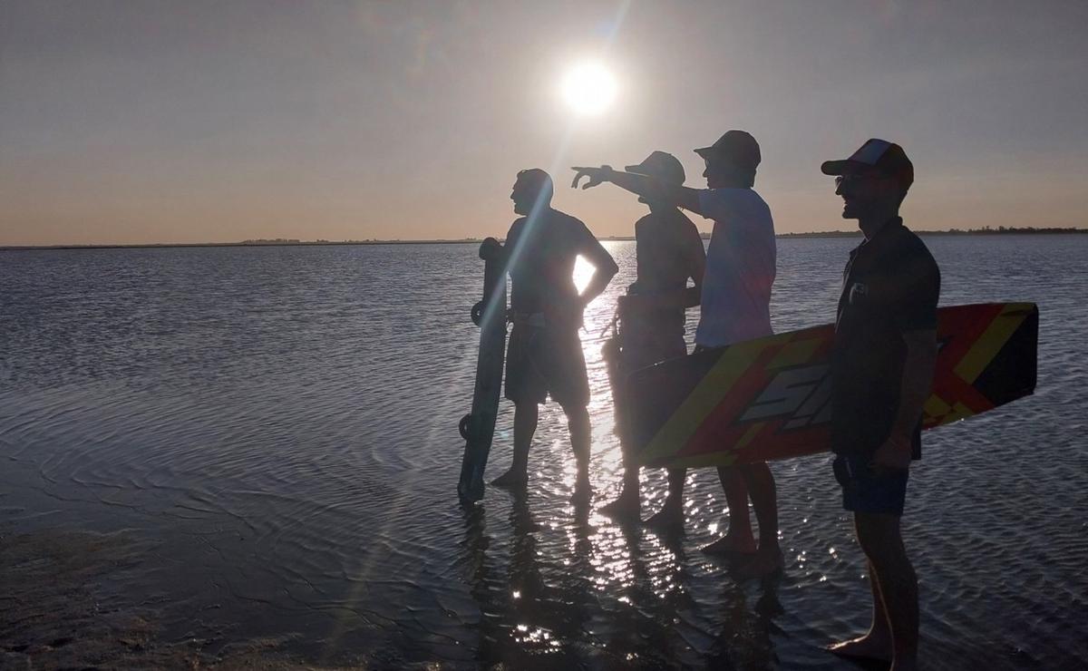 La laguna de Melincué, el lugar ideal en Argentina para practicar kitesurf